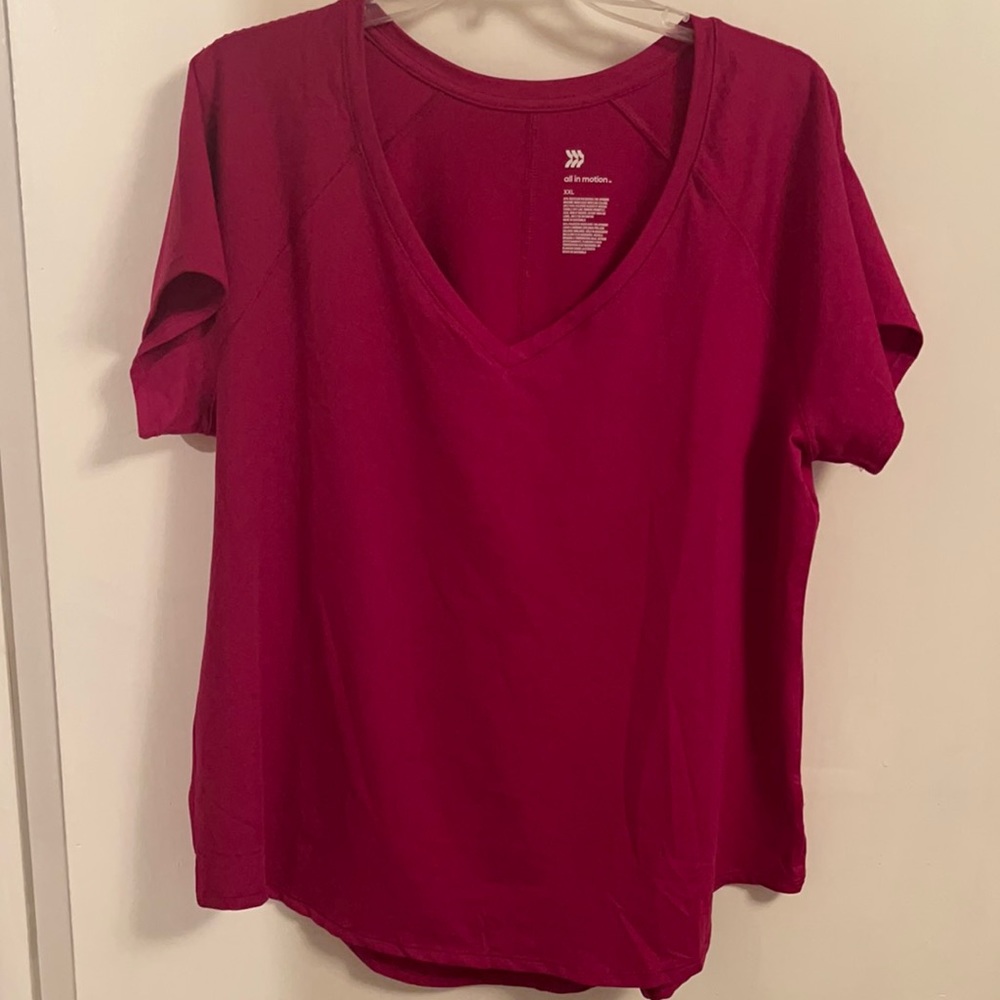 V-neck knit top